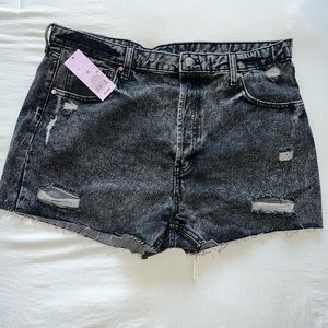 Distressed shorts